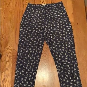 Bettie Page high waisted floral vintage trousers